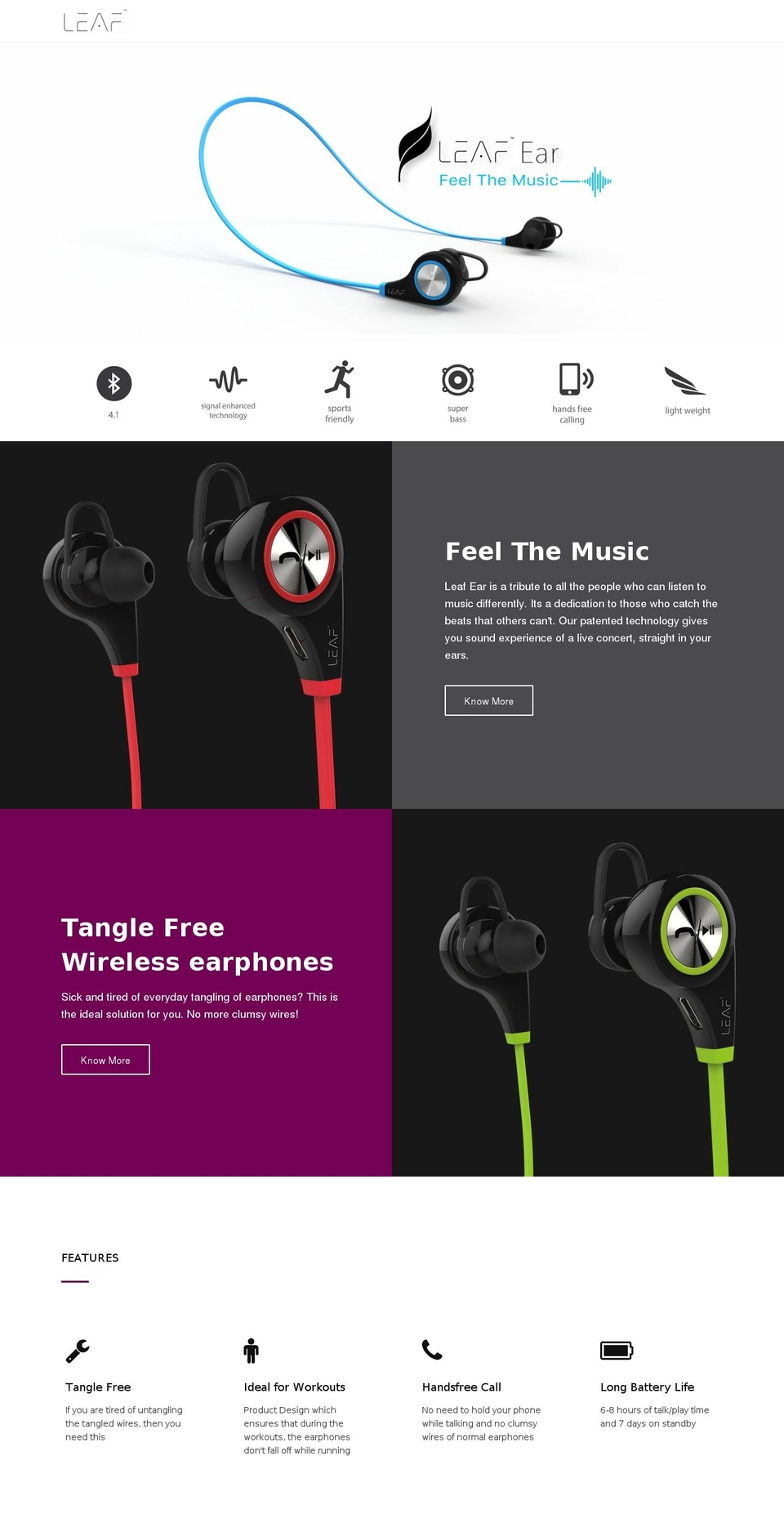leafear.com shopify website screenshot