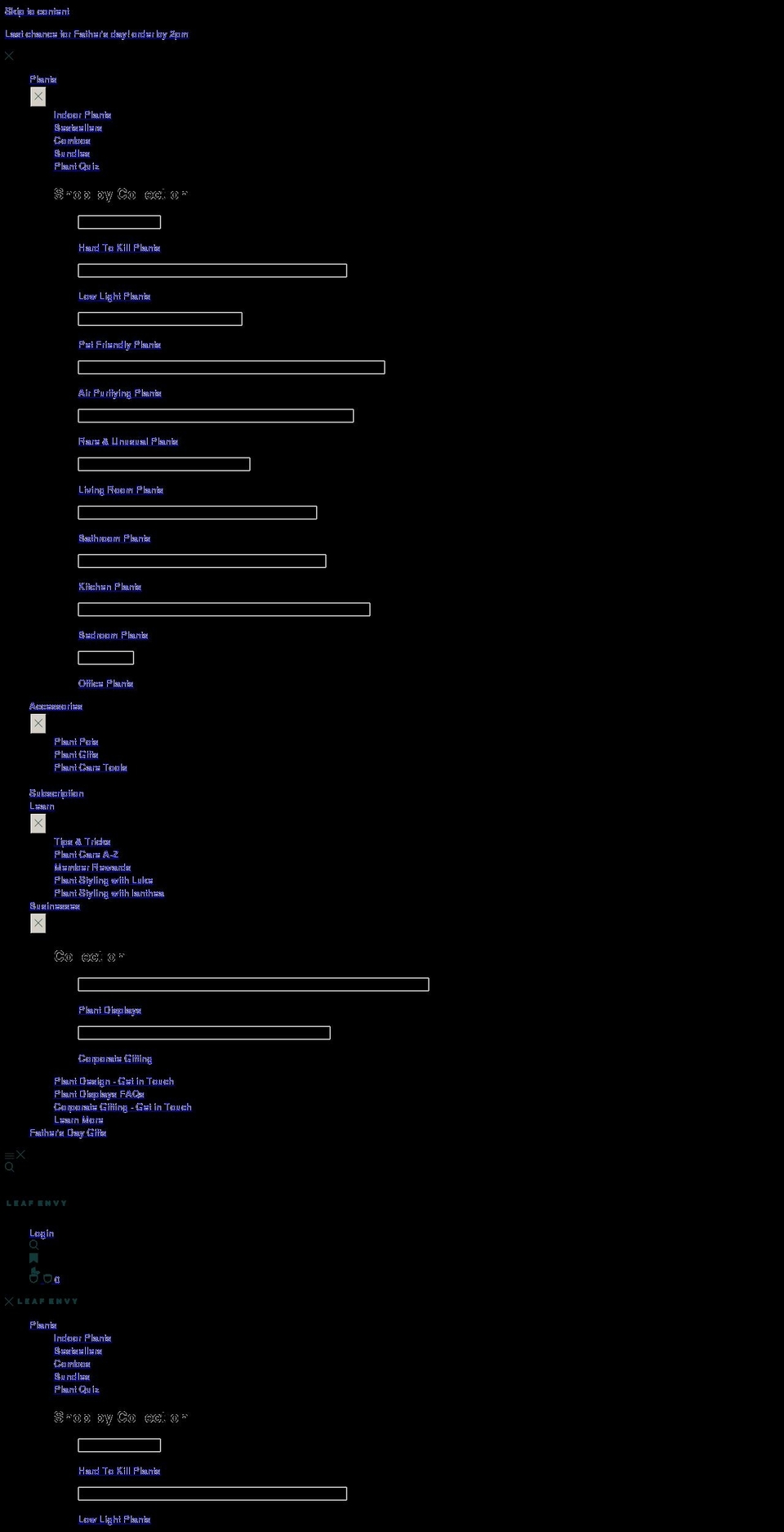 leafenvy.co.uk shopify website screenshot