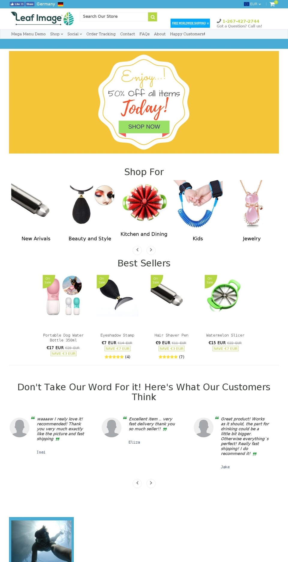 leafimage.com — Shopify storefront screenshot