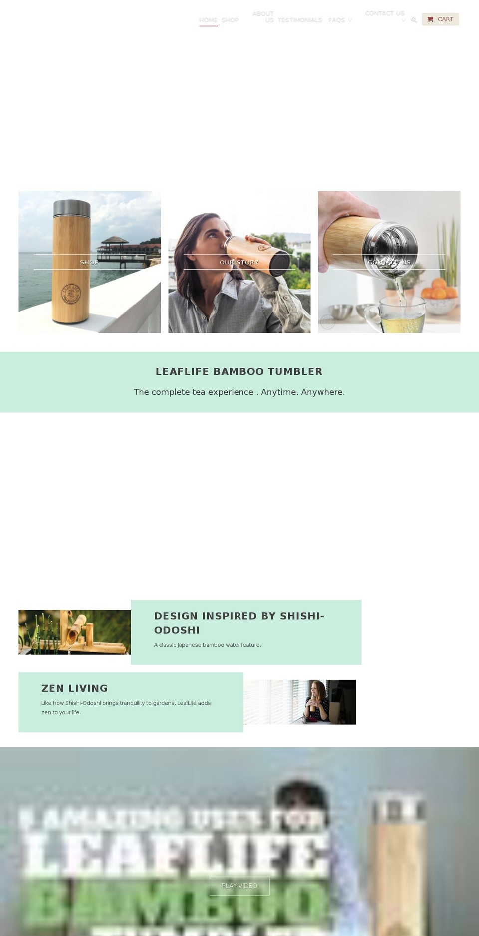 leaflifetea.com shopify website screenshot