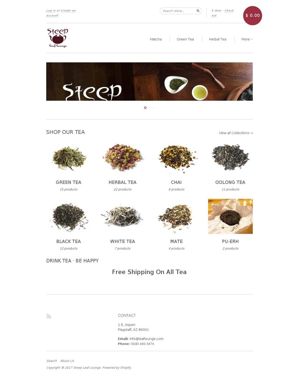 leaflounge.com shopify website screenshot