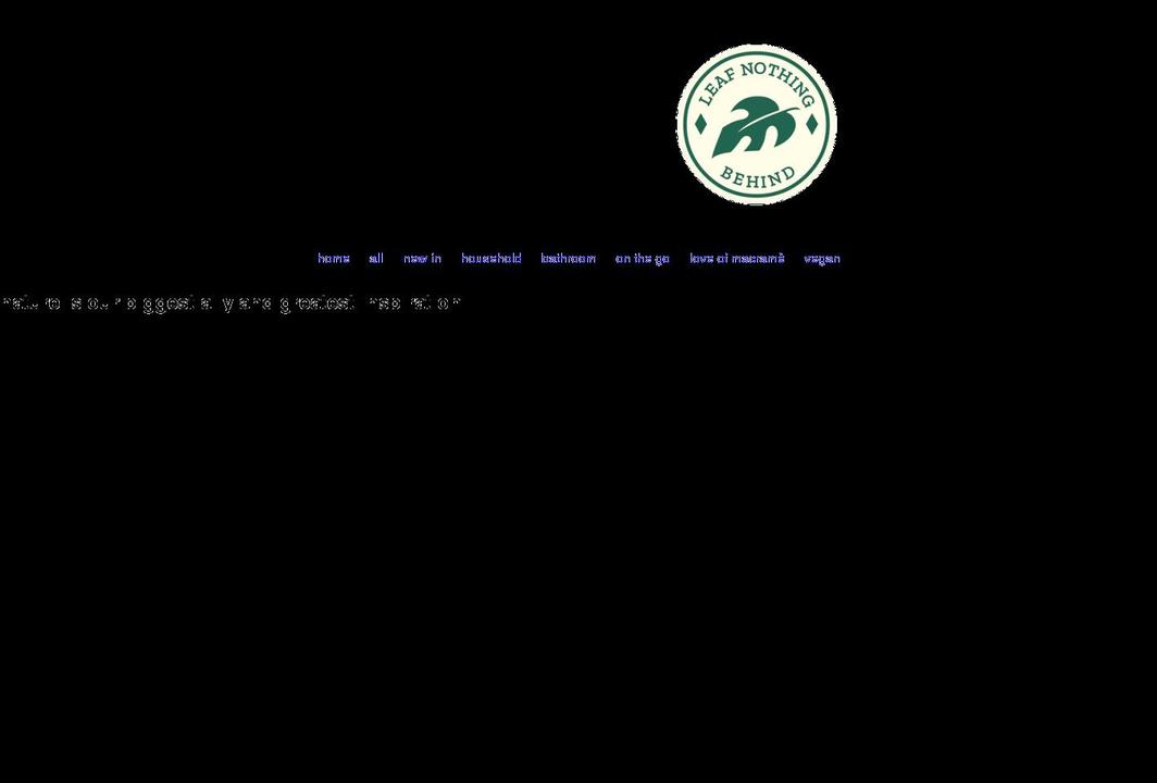 leafnothingbehind.co.uk shopify website screenshot