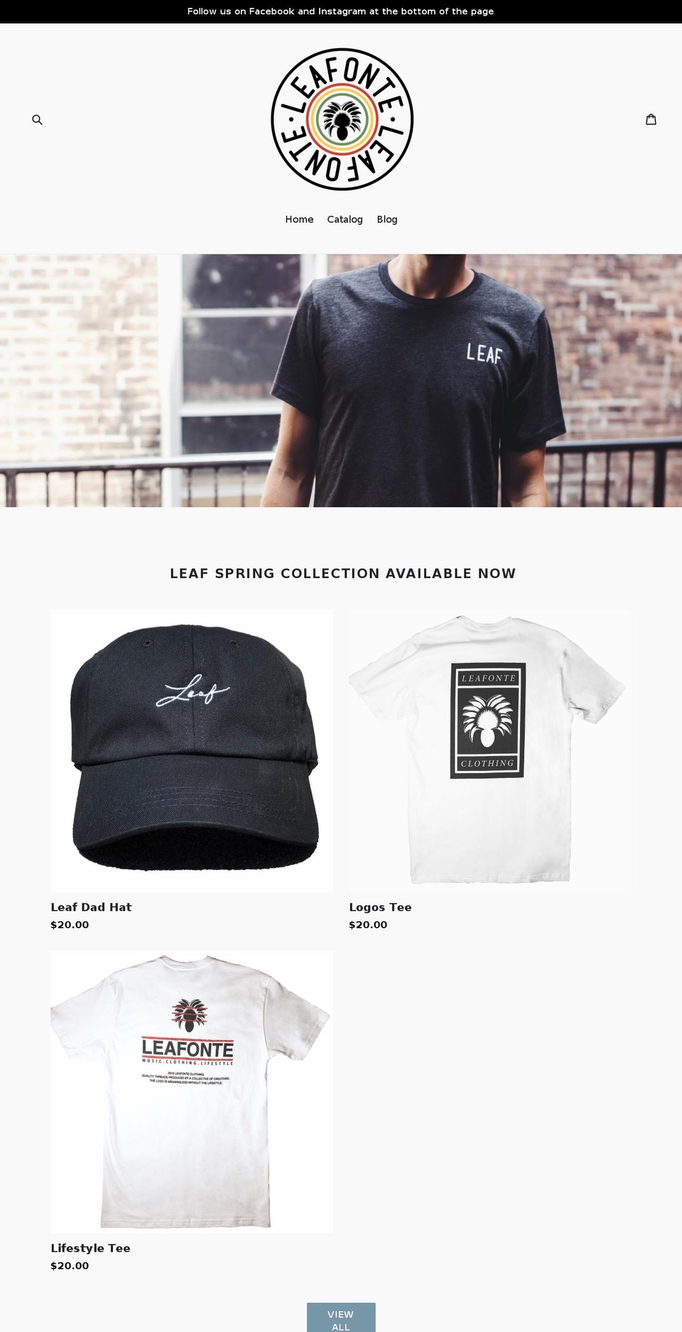 leafonte.com — Shopify storefront screenshot