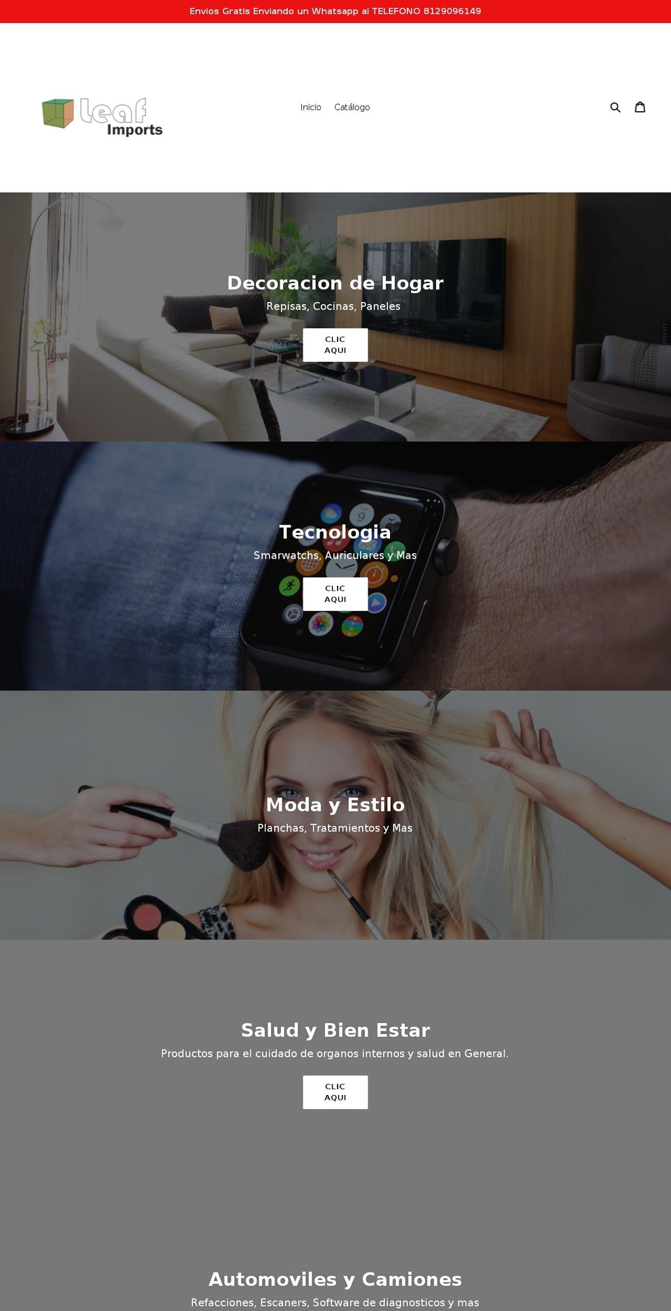 leafshopping.com — Shopify storefront screenshot