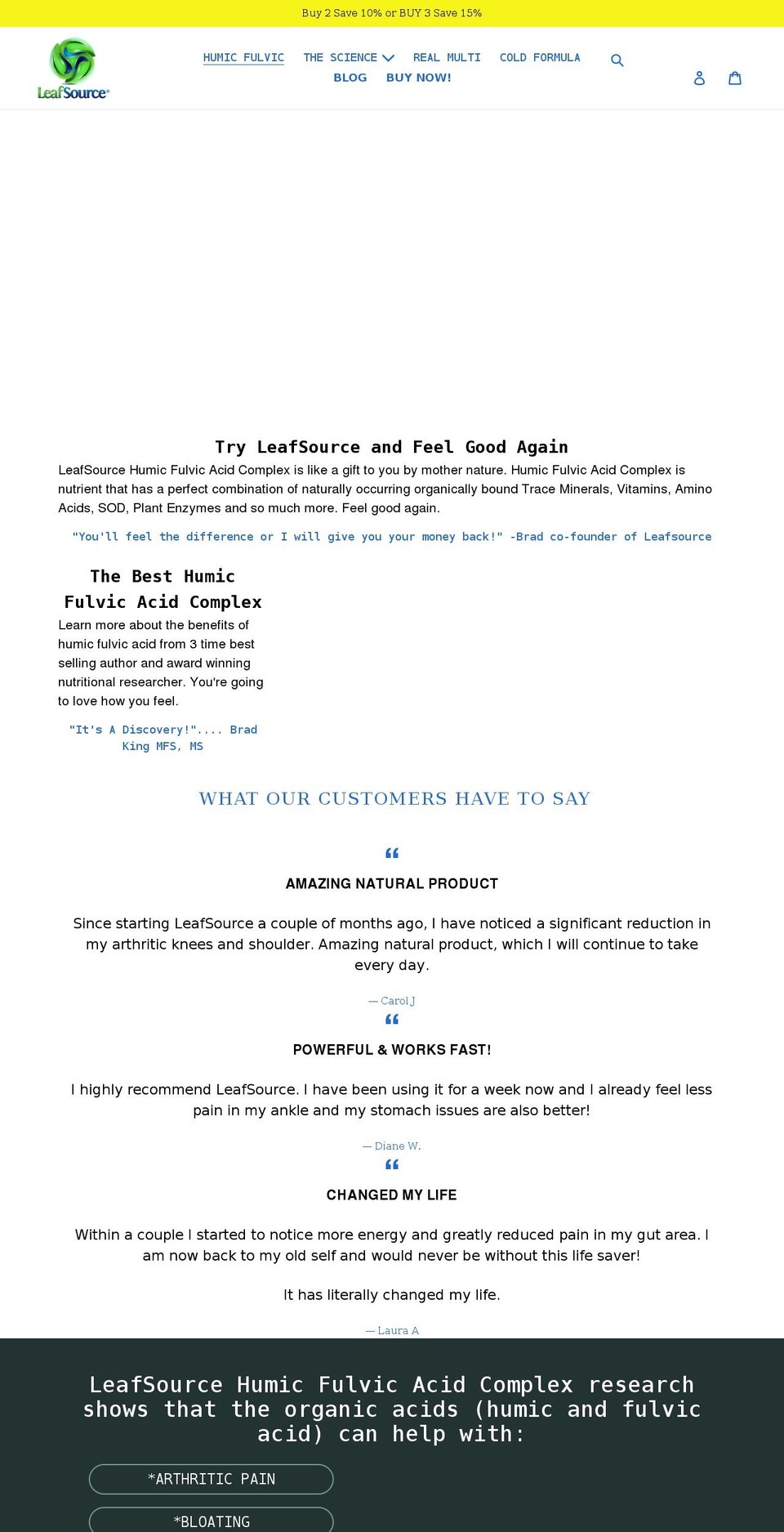 leafsource.com shopify website screenshot