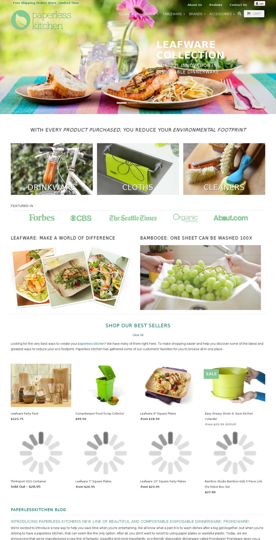 leafyclean.com shopify website screenshot