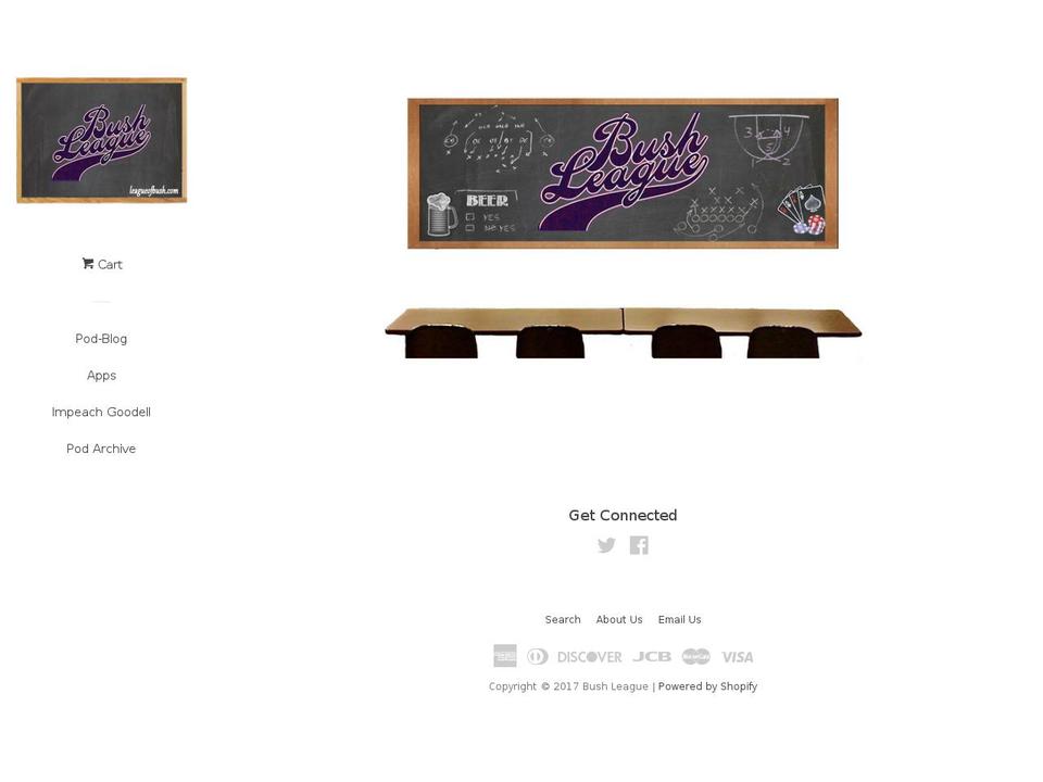 leagueofbush.com shopify website screenshot