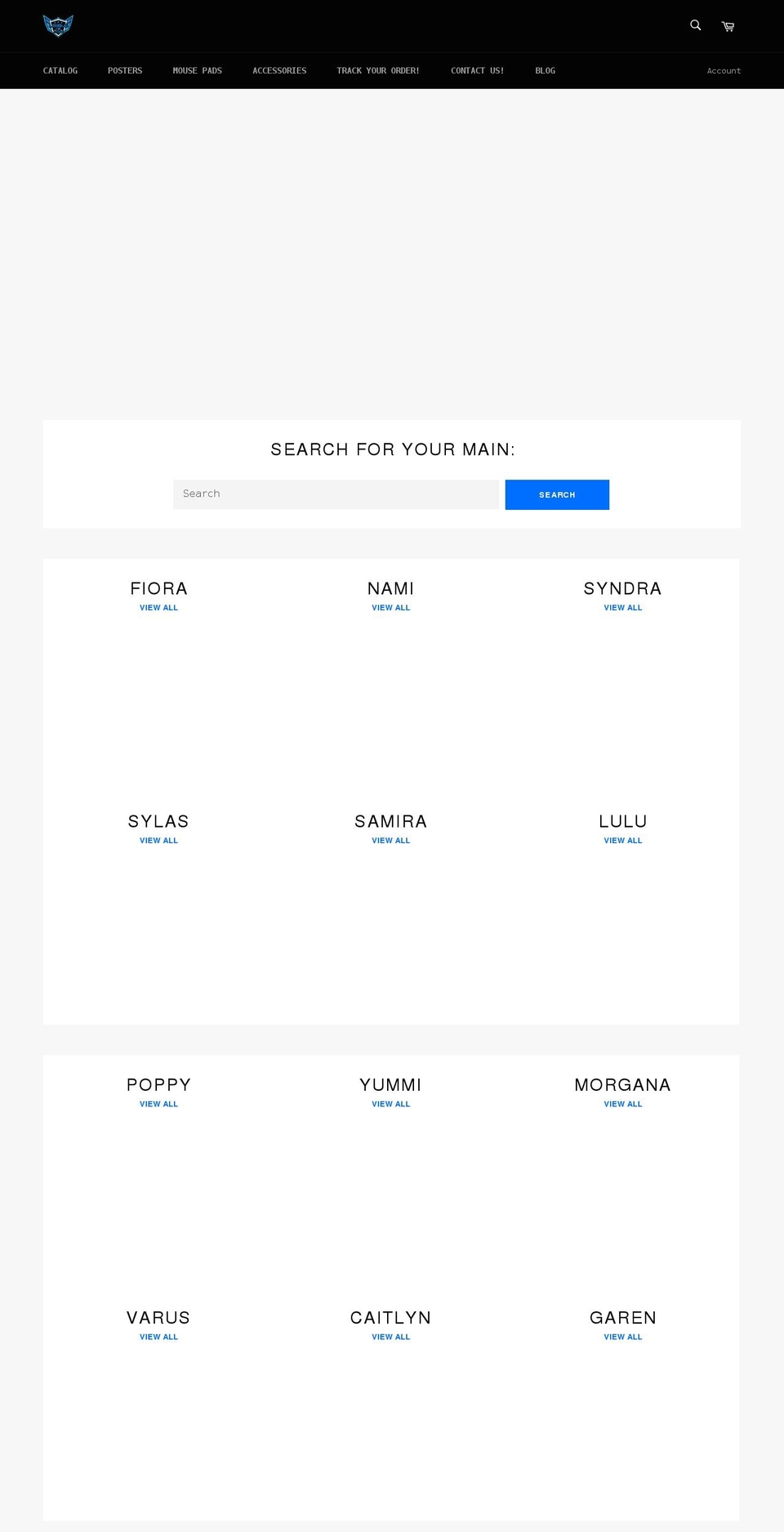 leagueofstore.com shopify website screenshot