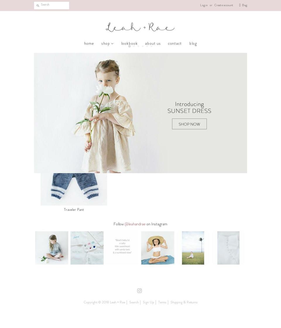 leahandrae.com shopify website screenshot
