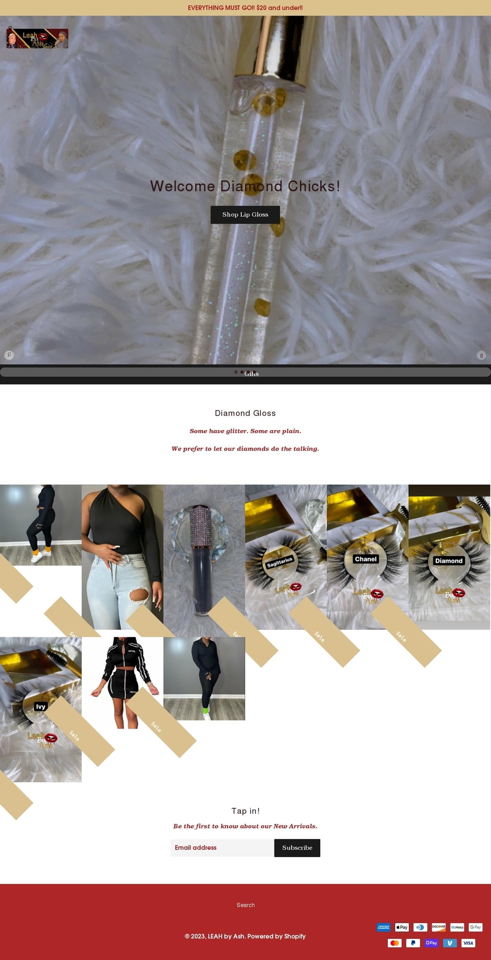 leahbyash.com shopify website screenshot