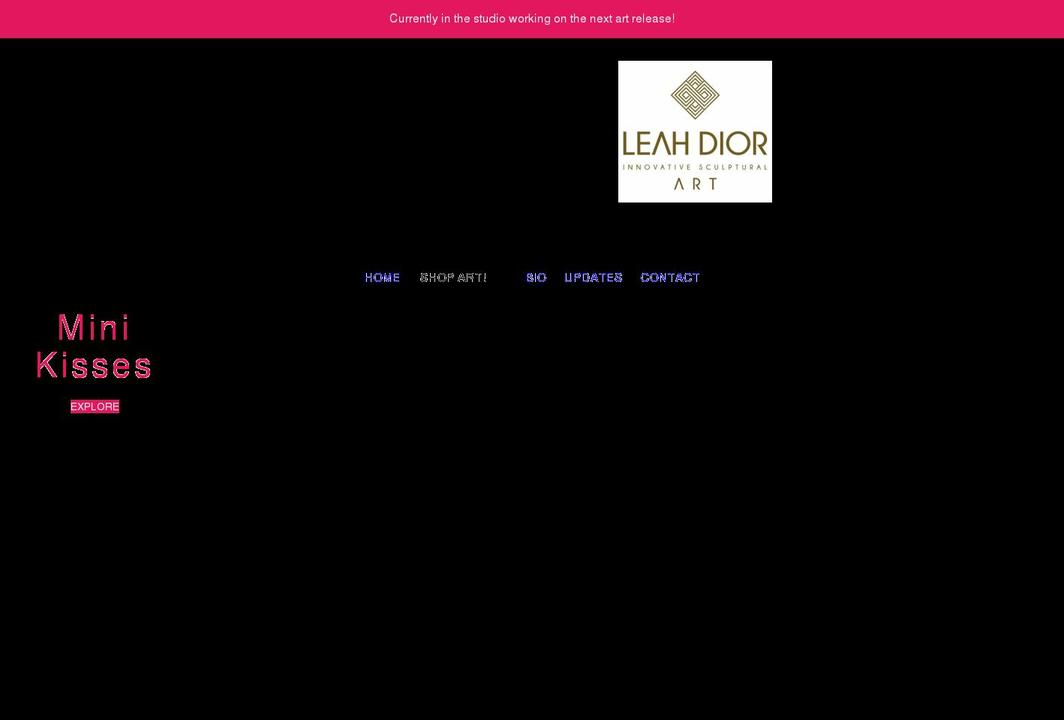 leahdior.com shopify website screenshot
