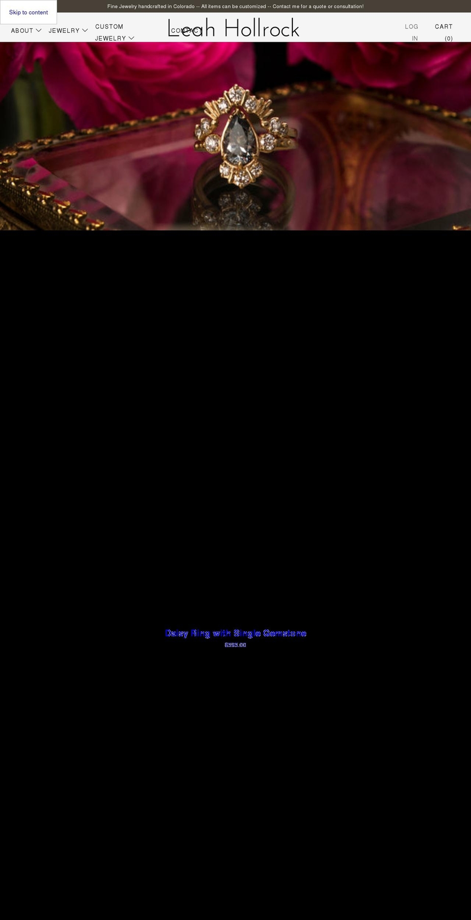 leahhollrock.com shopify website screenshot