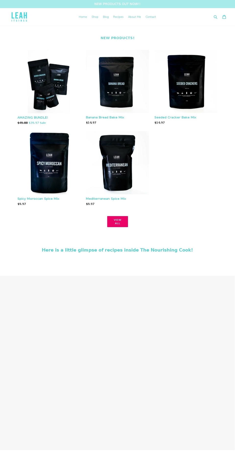 leahitsines.com shopify website screenshot