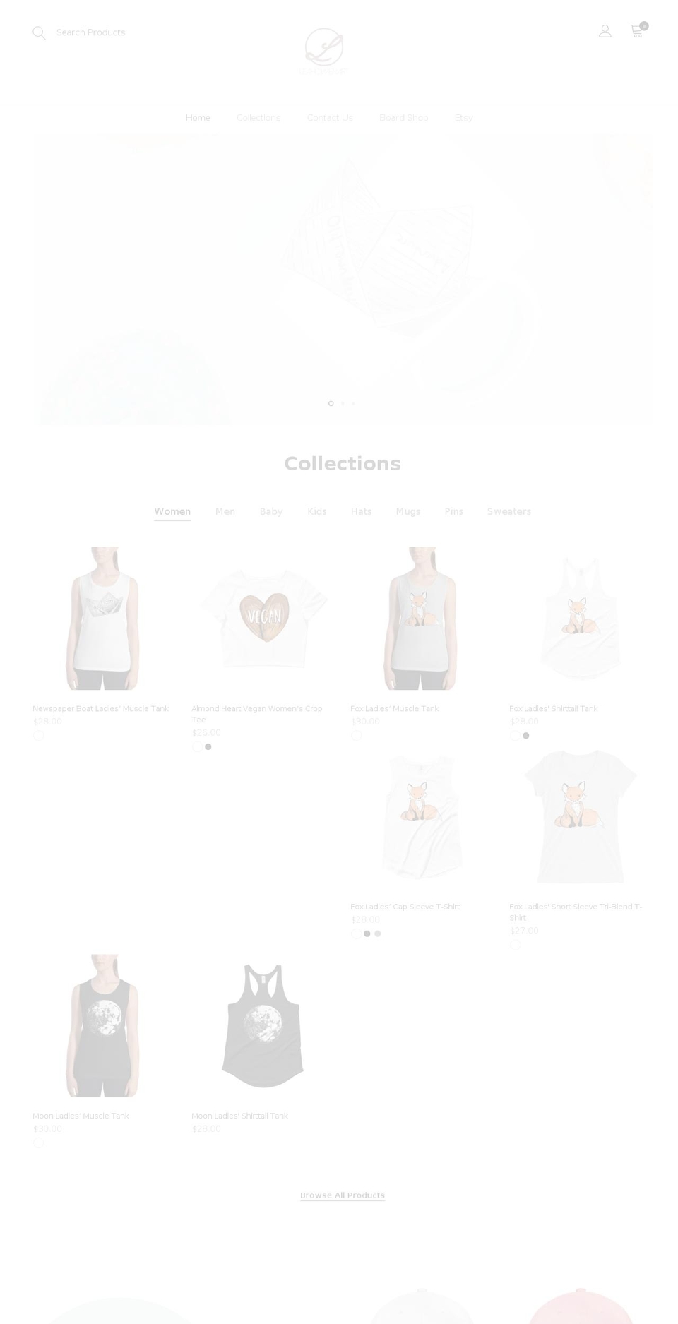 leahowen.com — Shopify storefront screenshot