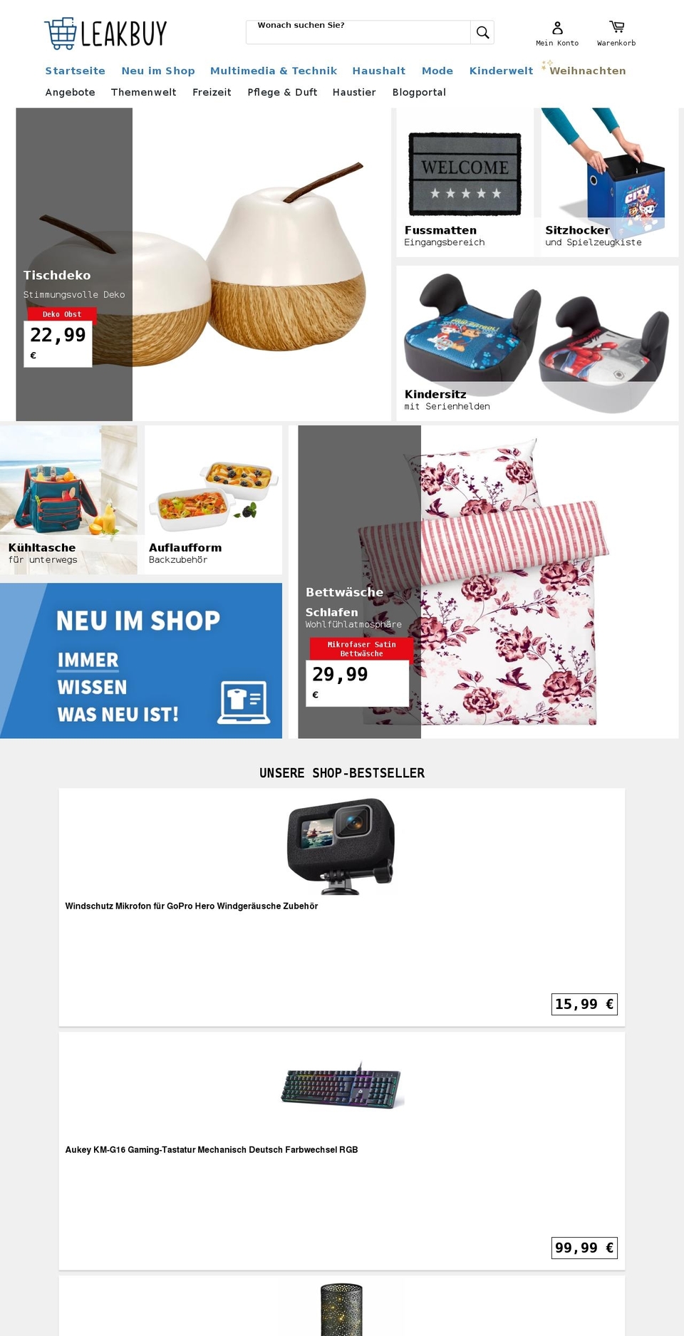 Copy of LeakBuy Orginal V Shopify theme site example leakbuy.de