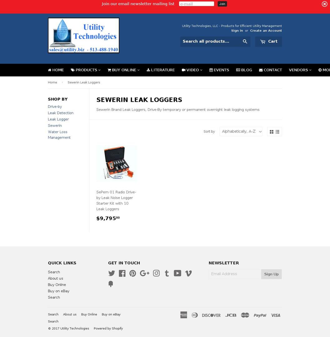 leaklogger.com shopify website screenshot