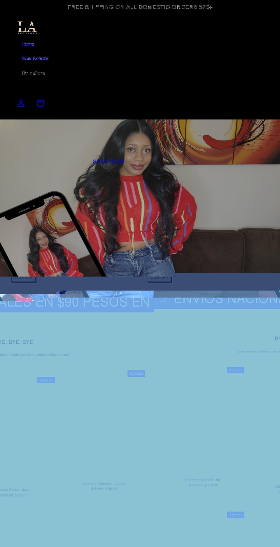 leamoreboutique.com shopify website screenshot