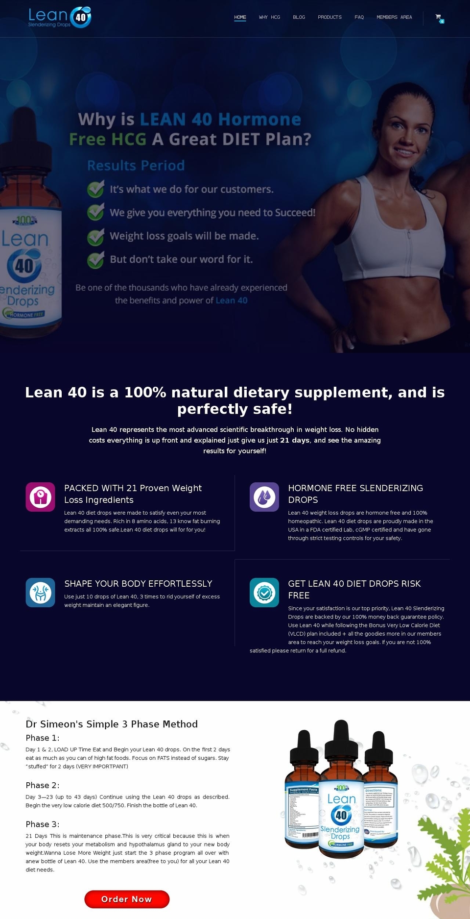 quark-v1-2 Shopify theme site example lean40diet.com
