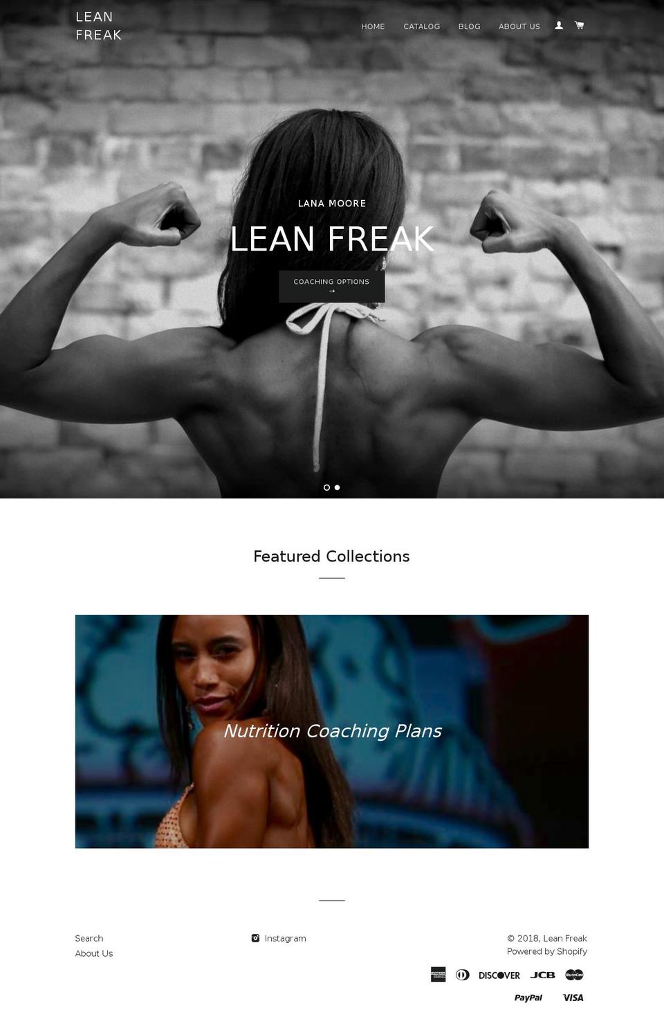 leanfreak.com — Shopify storefront screenshot