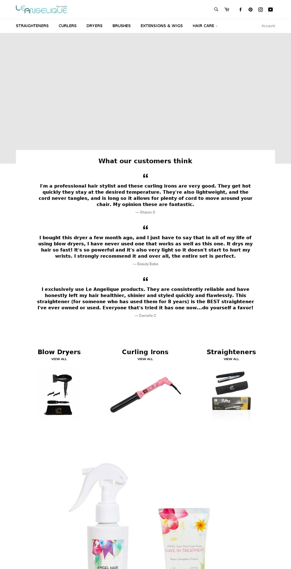 leangelique.net shopify website screenshot
