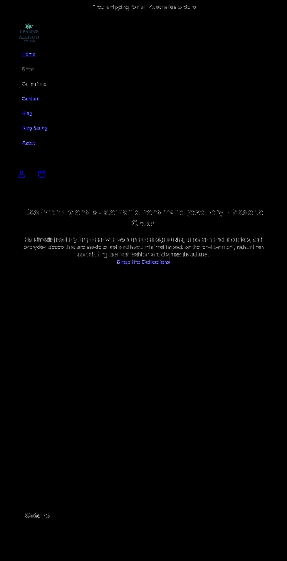 leanneallisondesigns.com.au shopify website screenshot