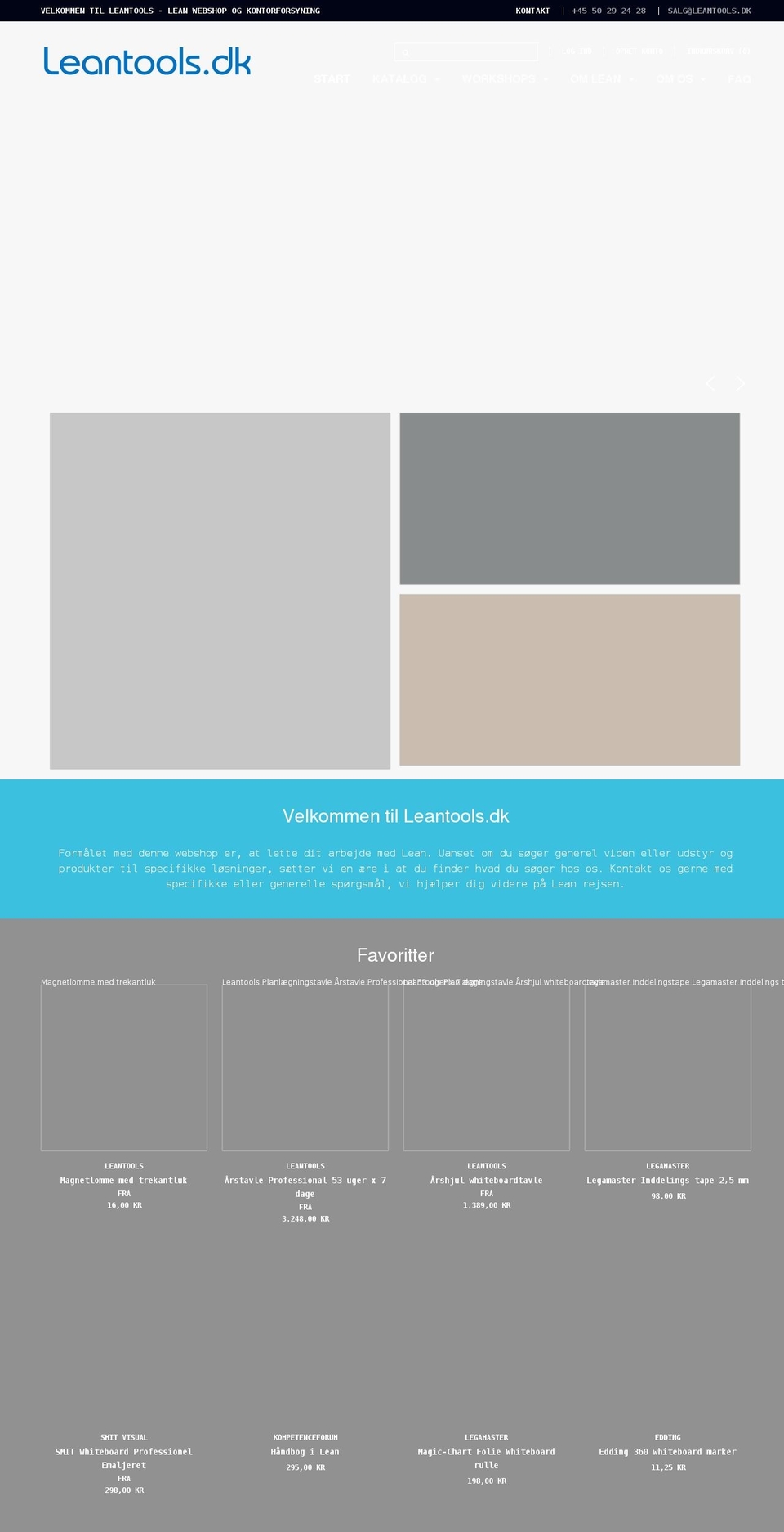 leantools.dk shopify website screenshot