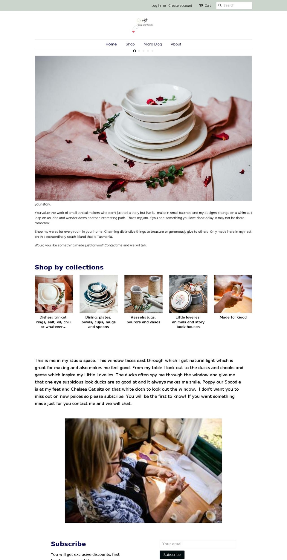 leapandwander.com — Shopify storefront screenshot