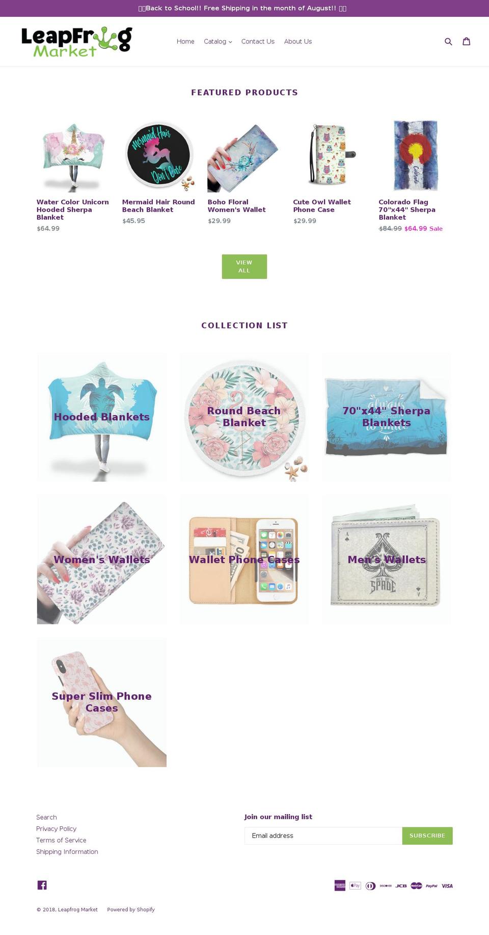 leapfrogmarket.com — Shopify storefront screenshot