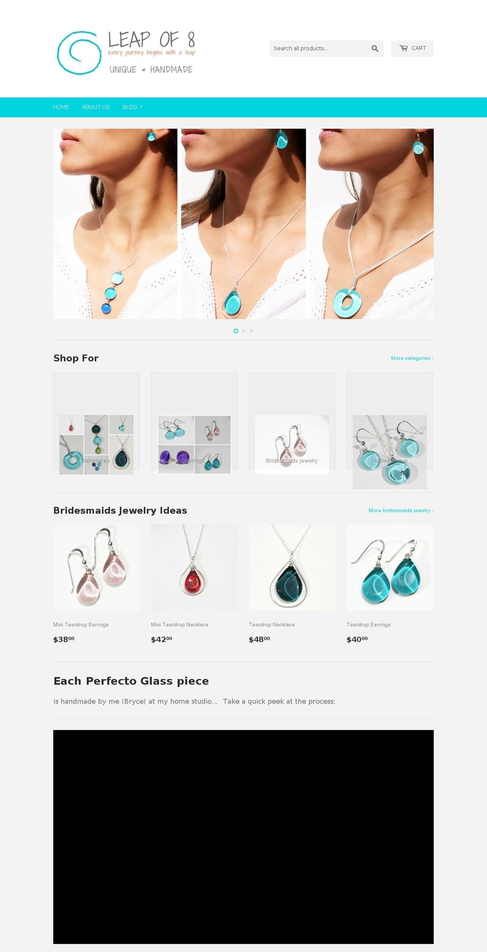 leapof8.com shopify website screenshot