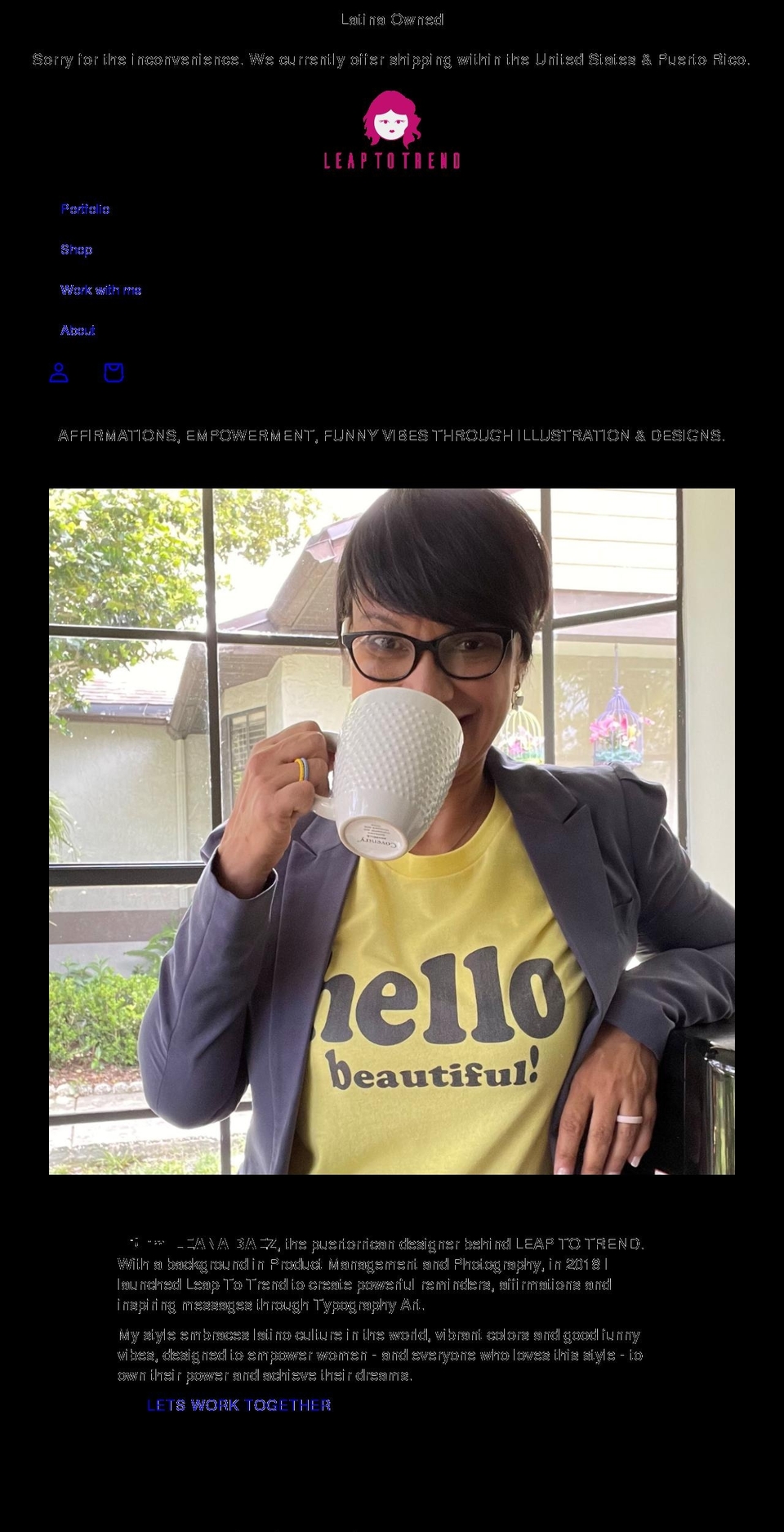 leaptotrend.com shopify website screenshot