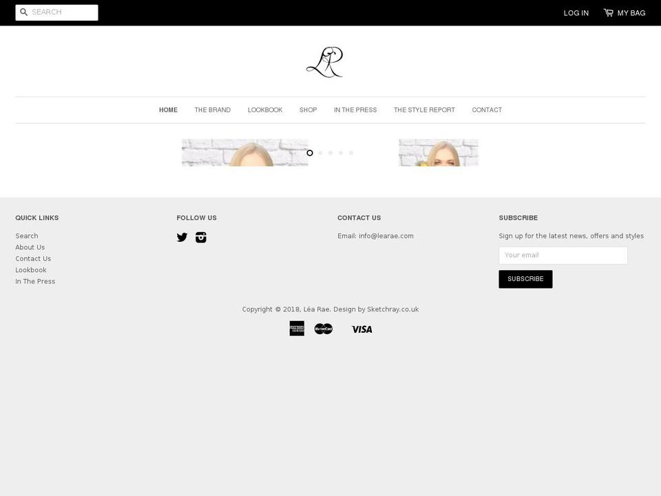 learae.com — Shopify storefront screenshot