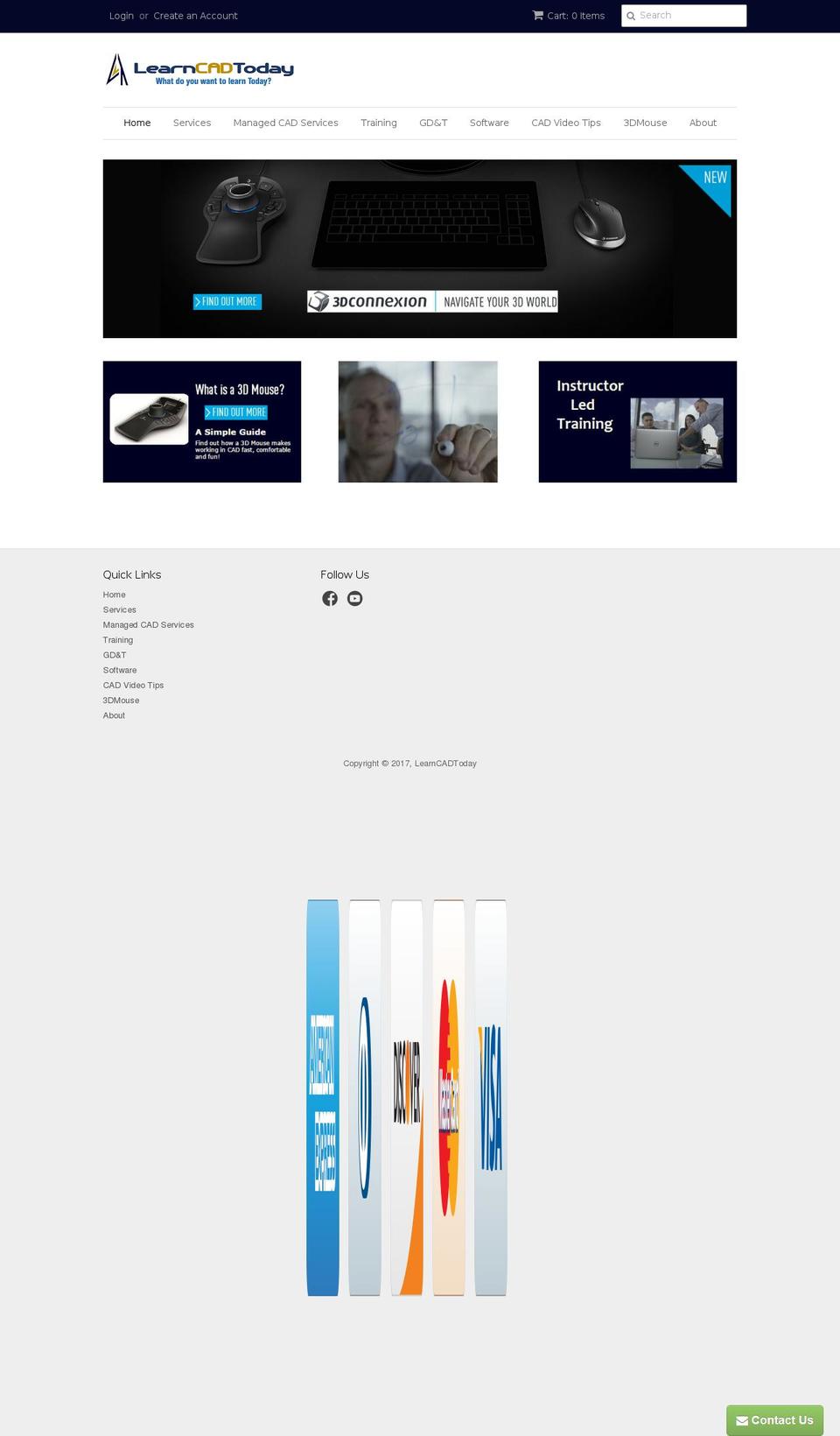 learncadtoday.com shopify website screenshot