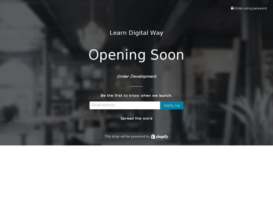 learndigitalway.com shopify website screenshot