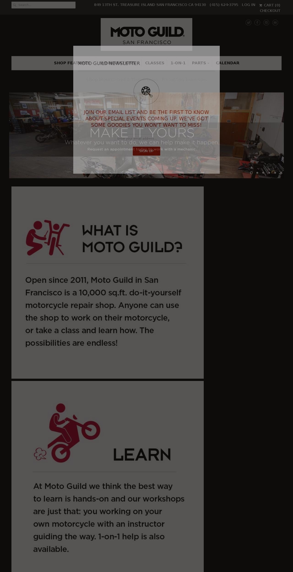 learnfixride.com shopify website screenshot
