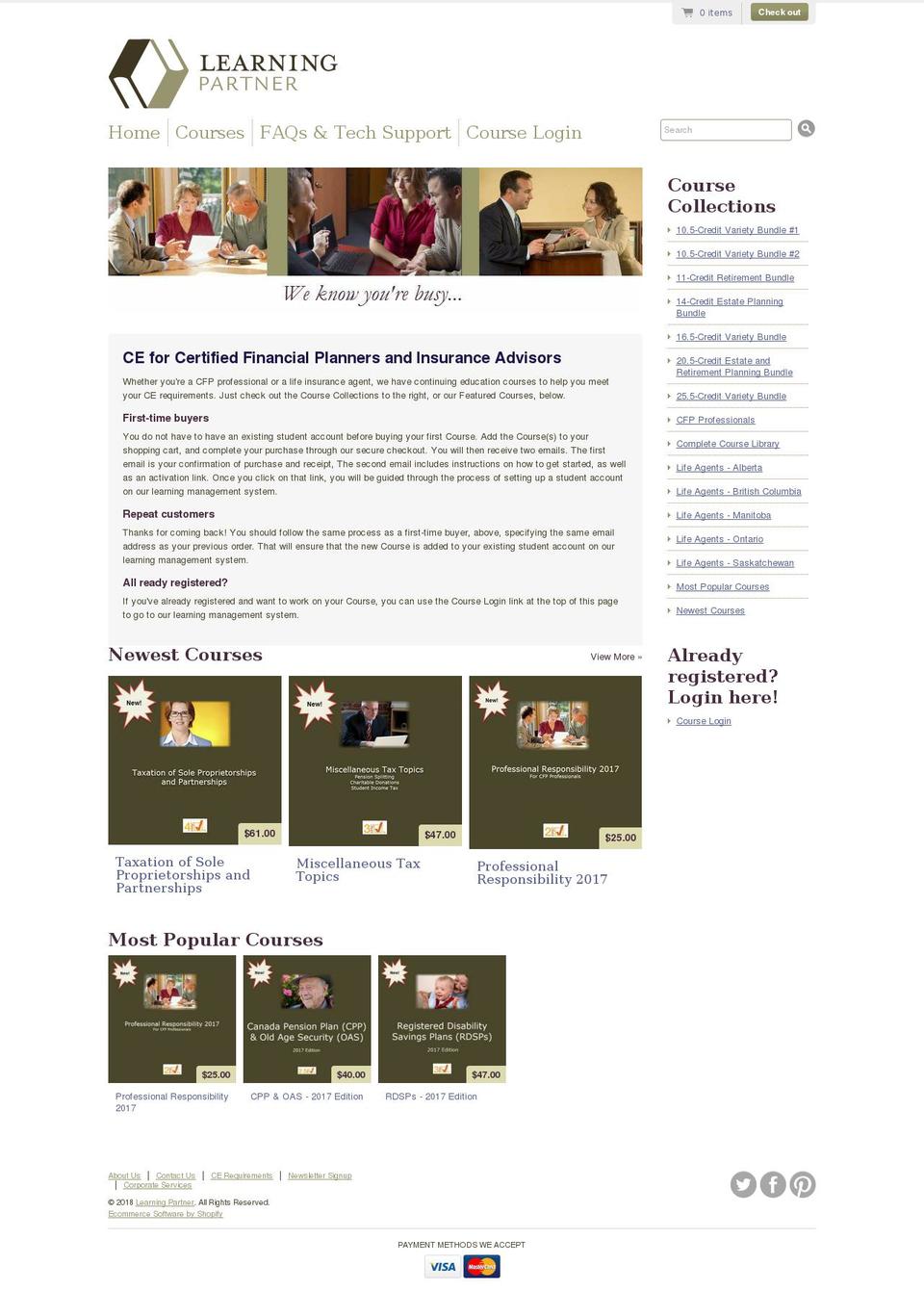 learningpartner.ca shopify website screenshot