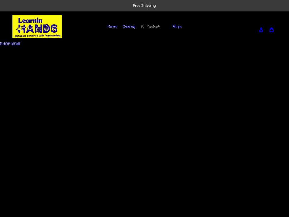 learninhands.com shopify website screenshot