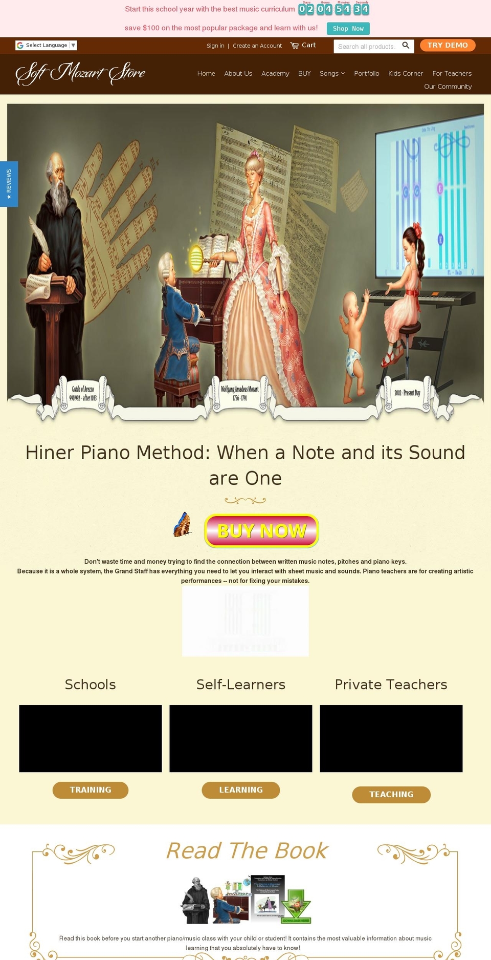 learnpianosoftware.com — Shopify storefront screenshot