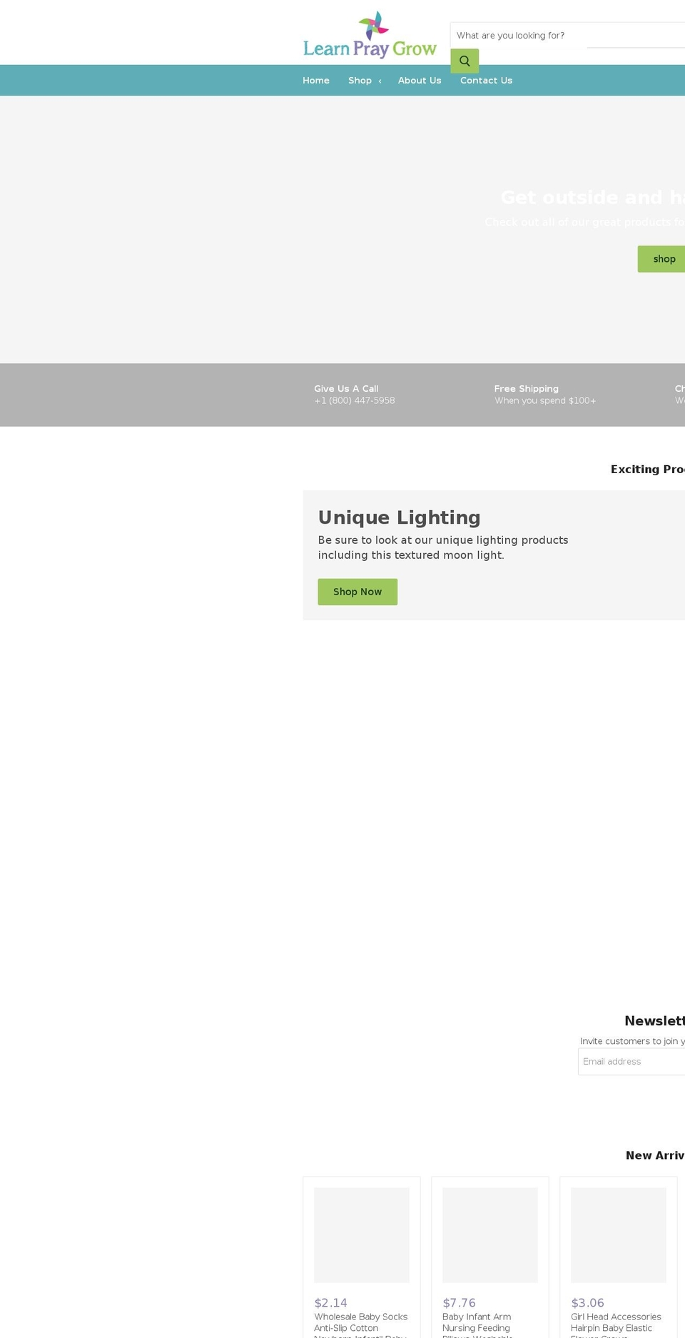 learnpraygrow.com — Shopify storefront screenshot