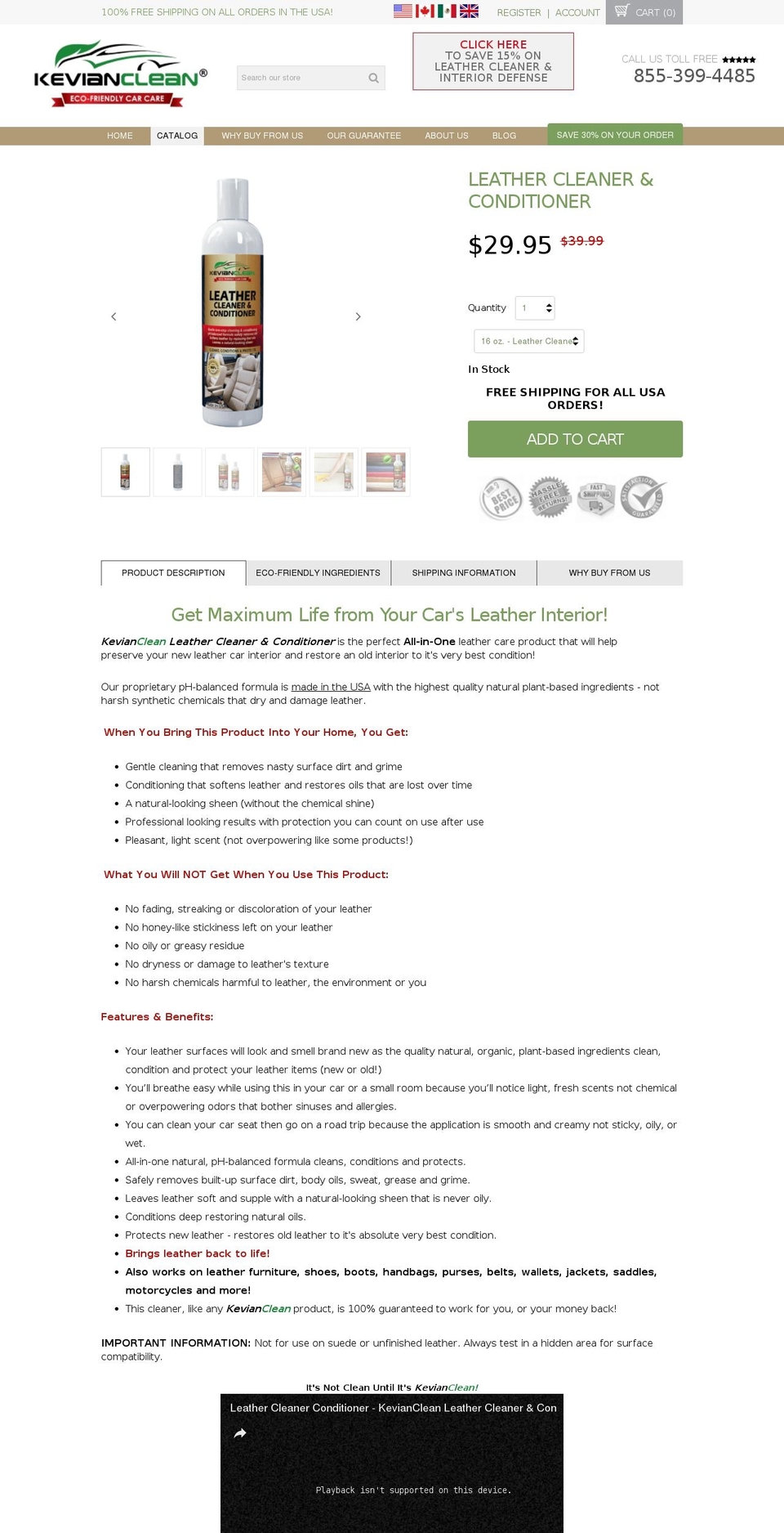 proven-profitable-theme-9-1 Shopify theme site example leathercleanercoupon.com