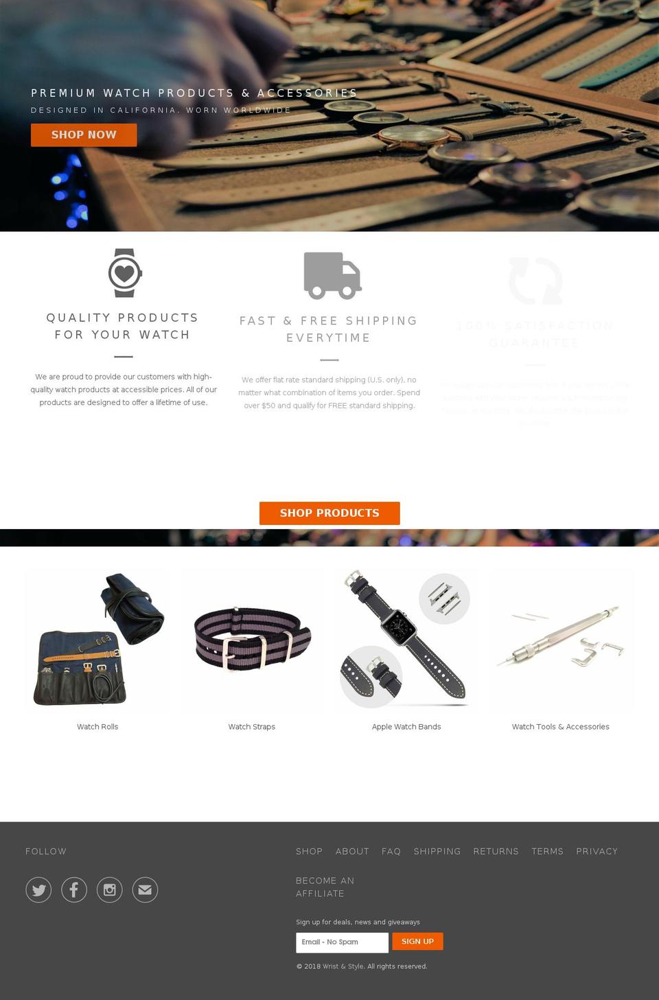 leatherwatchrolls.com — Shopify storefront screenshot