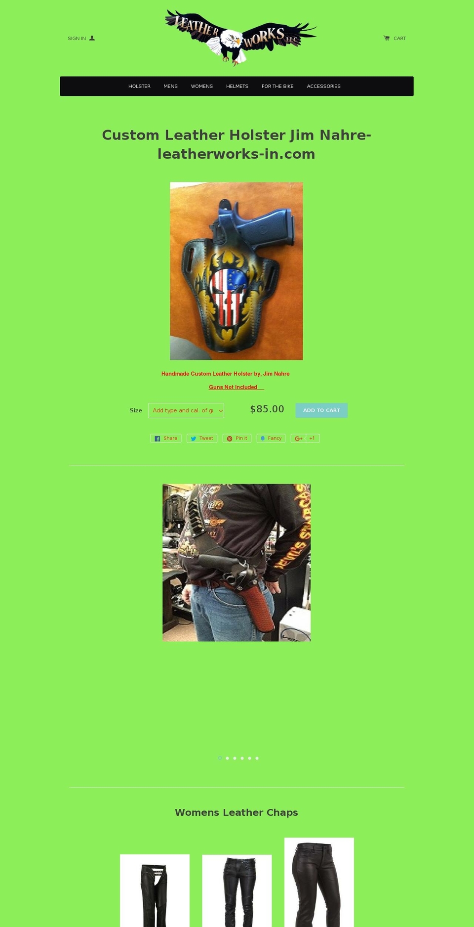 leatherworks-in.com shopify website screenshot