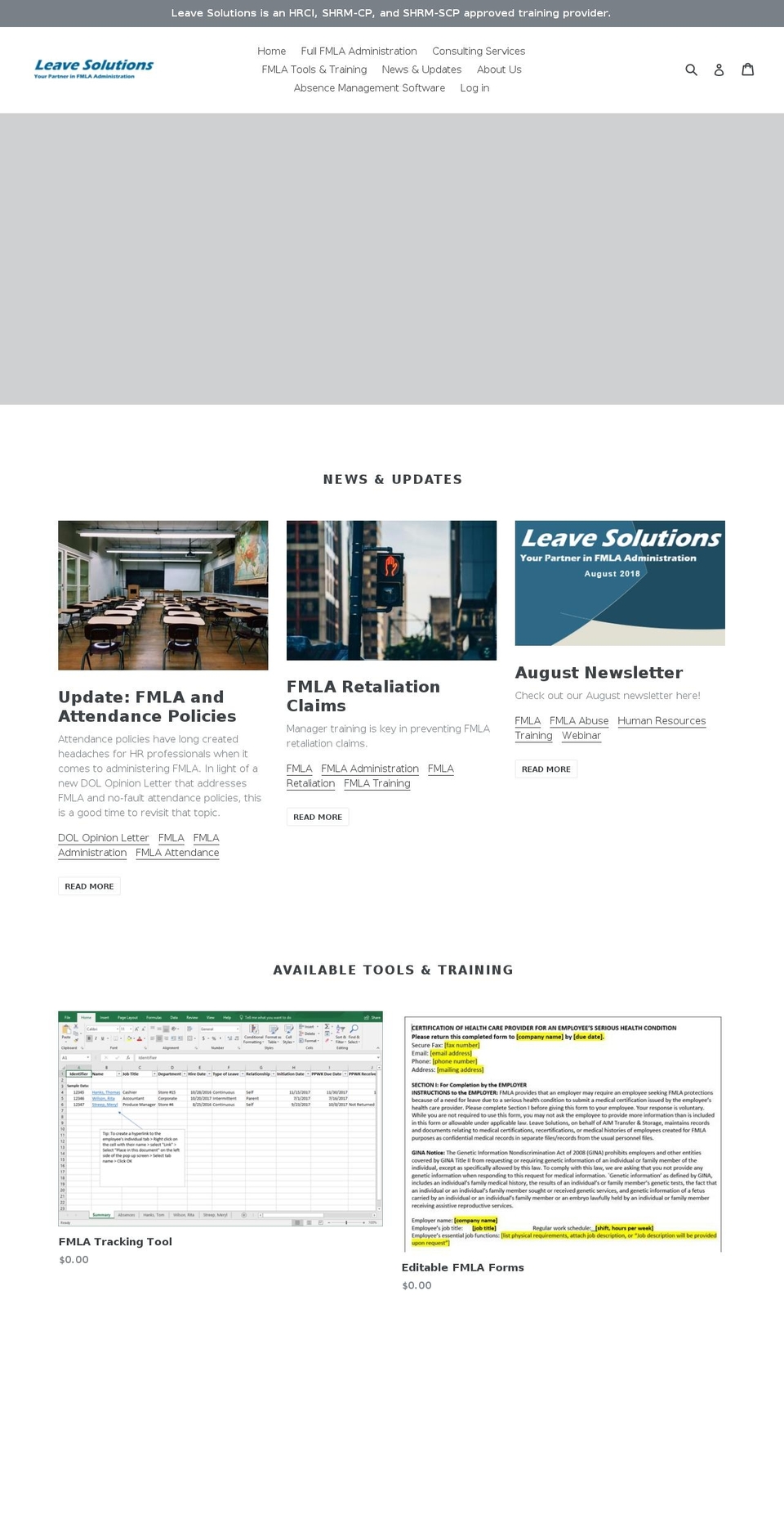 leavesolutions.com shopify website screenshot