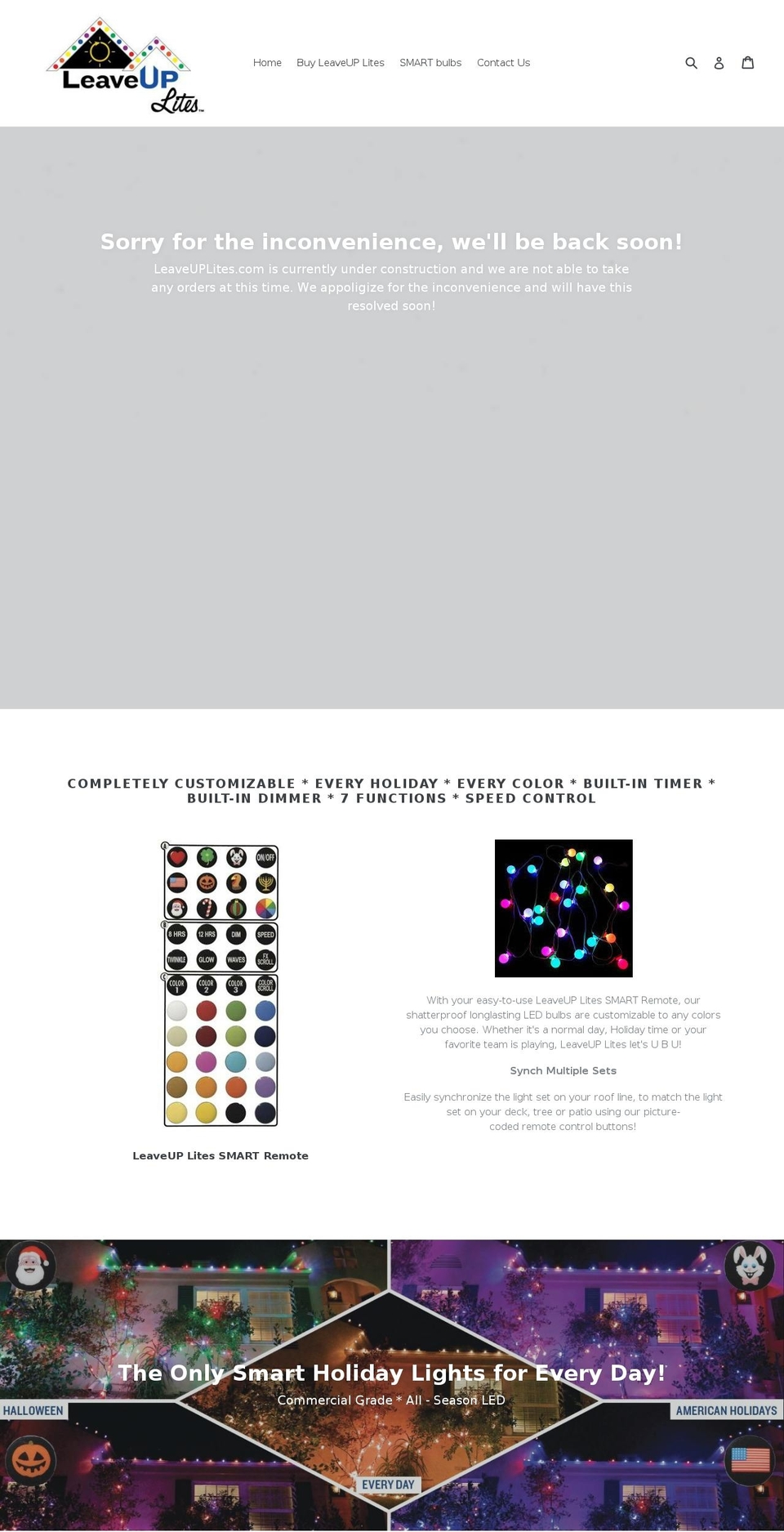 leaveuplites.com shopify website screenshot