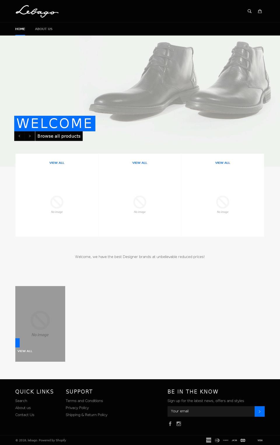 lebagostore.com — Shopify storefront screenshot
