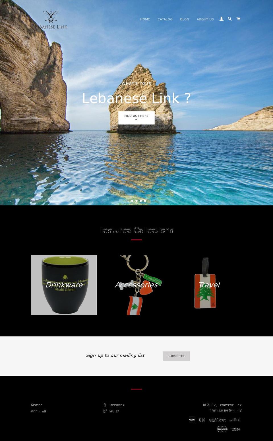 lebaneselink.com shopify website screenshot