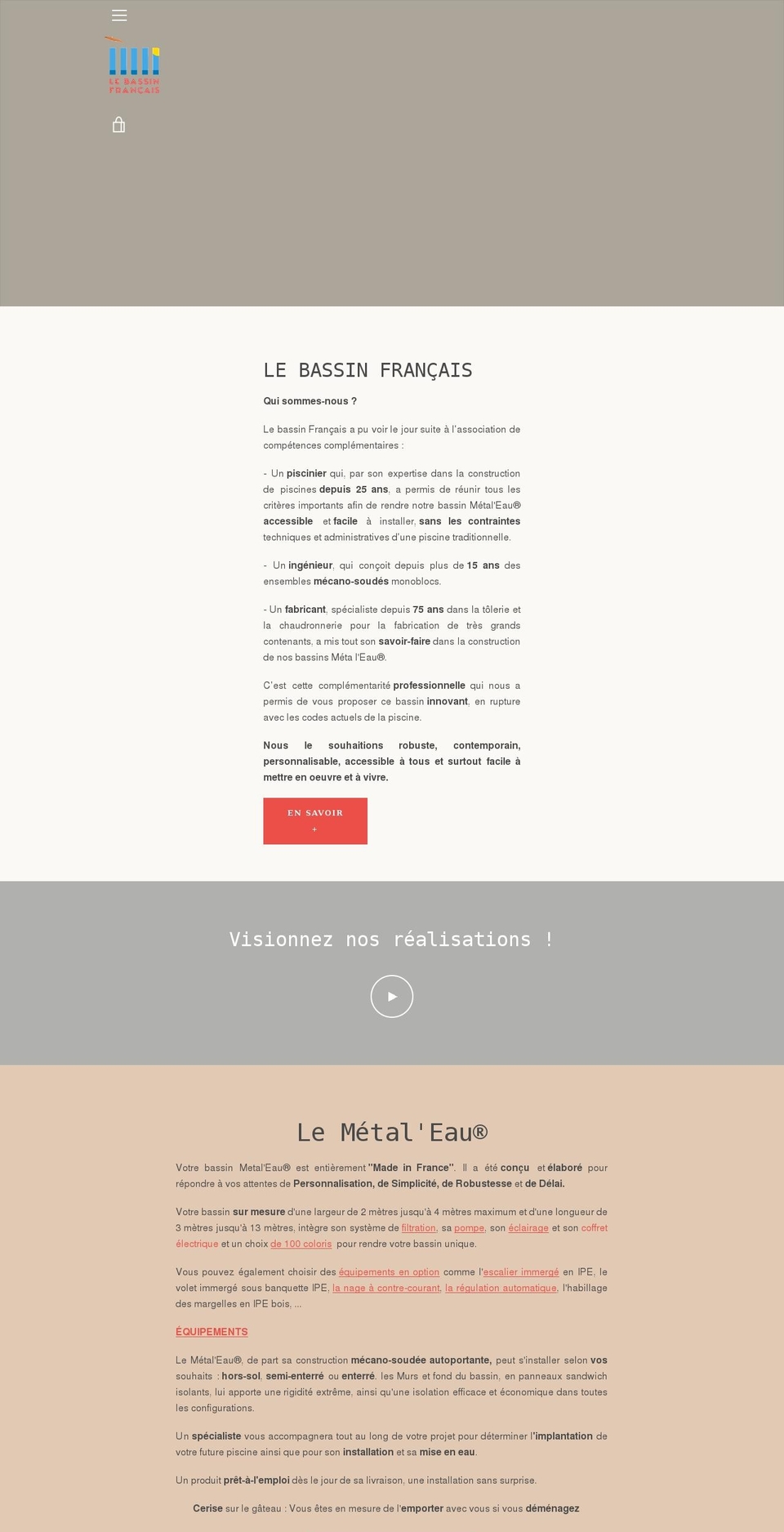 lebassinfrancais.fr shopify website screenshot