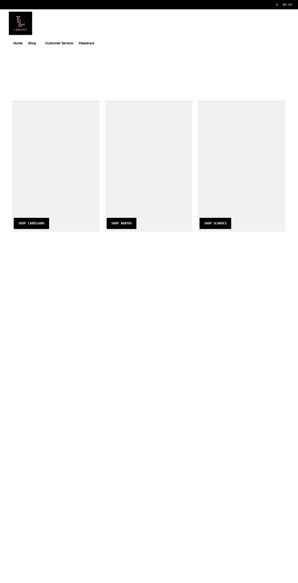 lebasyapparel.com — Shopify storefront screenshot