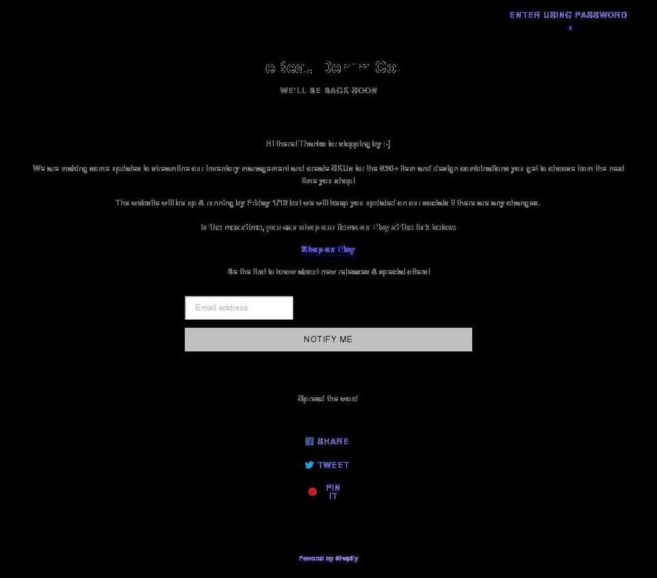 lebeaudenimco.com shopify website screenshot