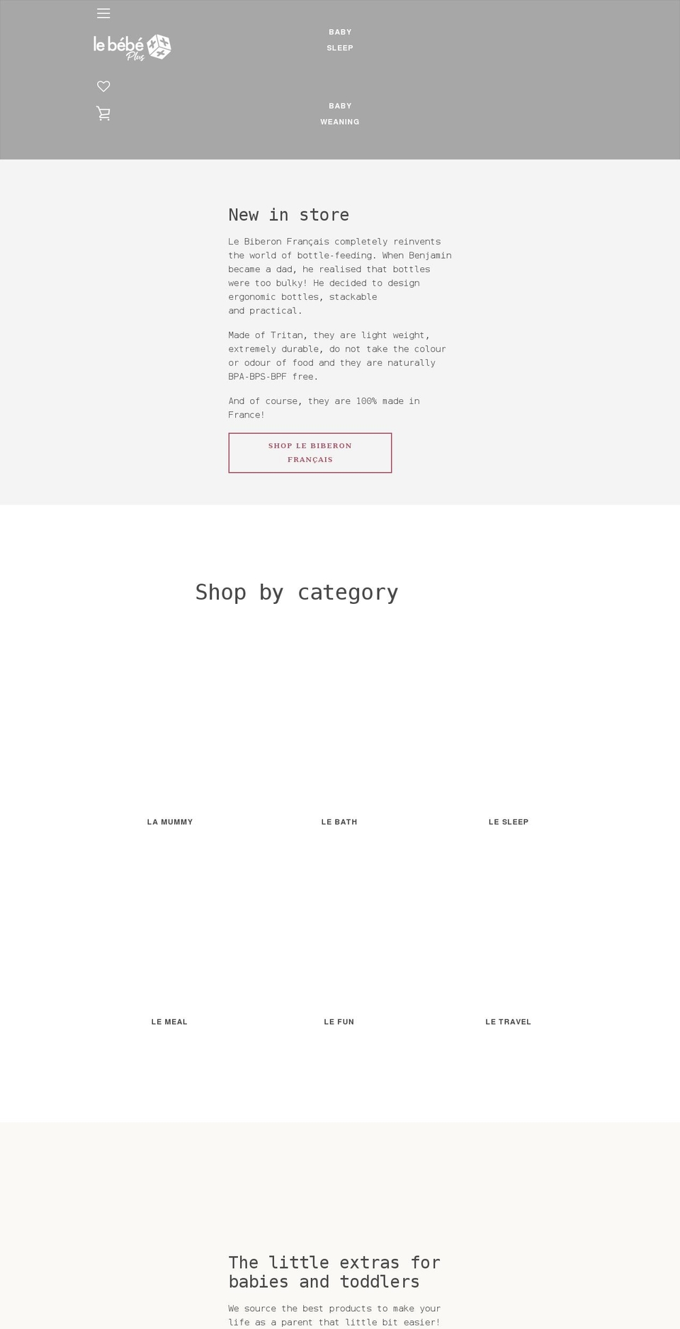 lebebeplus.com.au shopify website screenshot