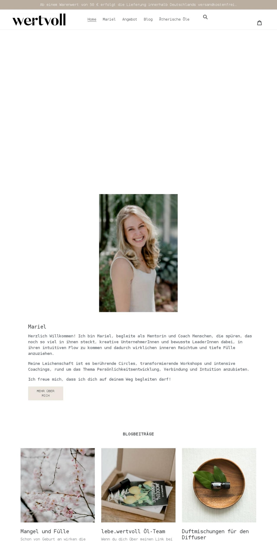 lebewertvoll.com shopify website screenshot
